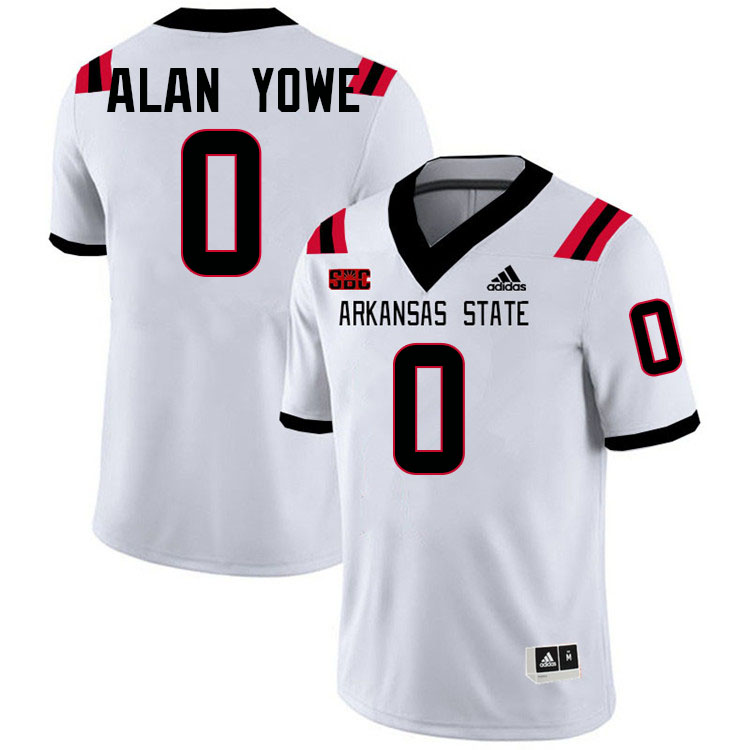 Trenton Alan Yowe Arkansas State Jersey,Arkansas State Red Wolves Football Uniforms,Jersey-White Trenton Alan Yowe Arkansas State Jersey,Arkansas State Red Wolves Football Uniforms,Jersey-White